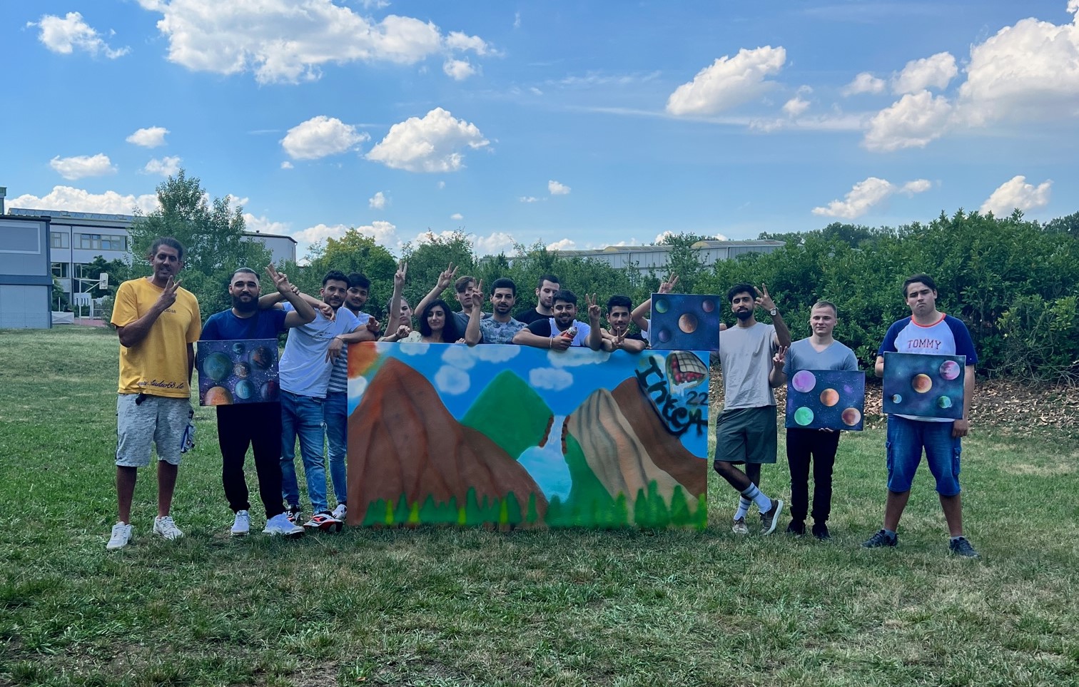 Löwenstark Graffiti-Projekt in der InteA-Klasse