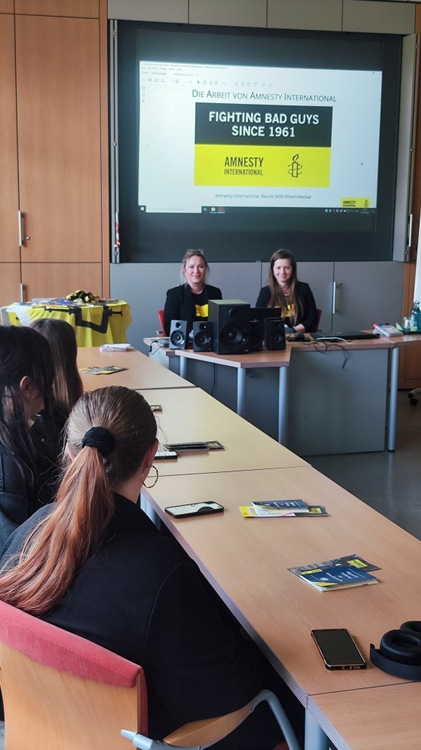 Amnesty International informiert über das Thema Menschenrechte an der ESS