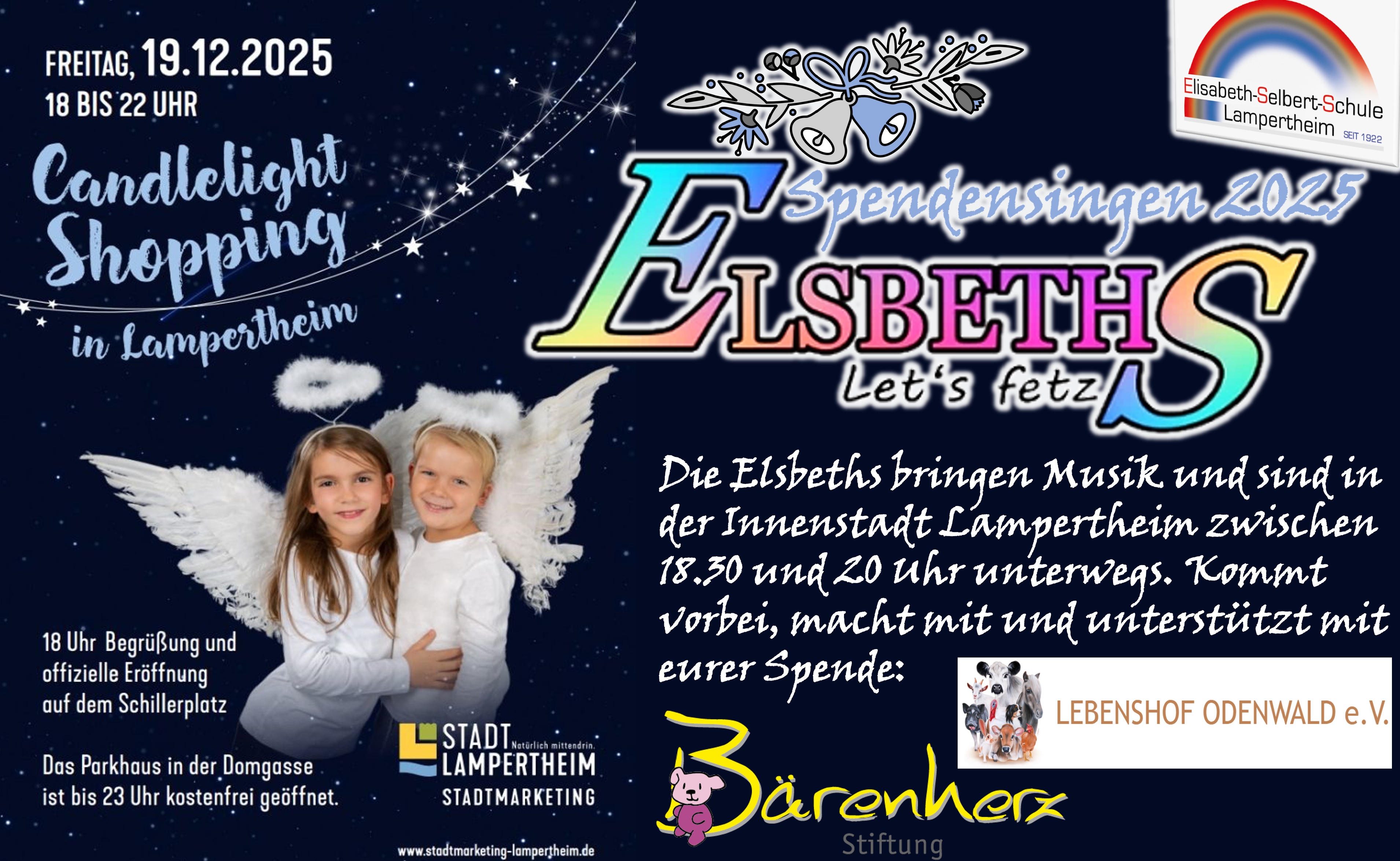 Candlelight Shopping und Spendensingen mit den ELSBETHS - Let's fetz